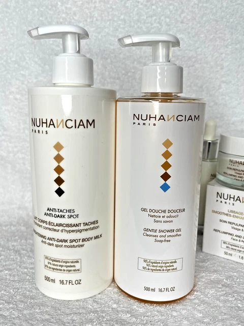 Lait & Gel Douche Nuhanciam Ultra Éclaircissant - Anti-taches - Lot 2x500ml - Neuf
