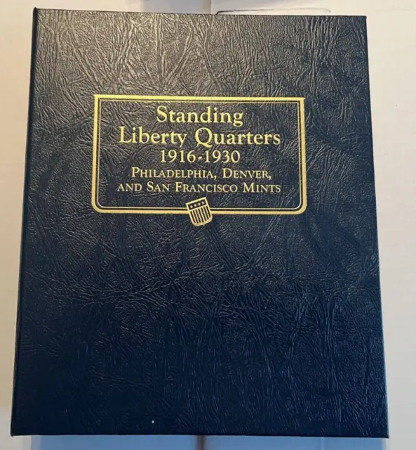 Whitman Standing Liberty Quarter Classic Bookshelf Coin Album 1916 - 1930  #9121