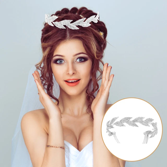 Hair Comb Alloy Bride Clip Rhinestone Headdress Crystal Headband Tiara