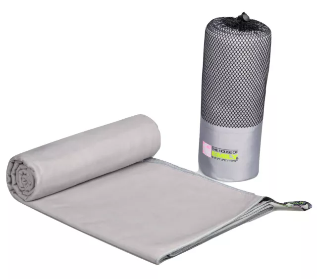Extra großes Strandtuch Mikrofaser schnell trocknend mit Tragetasche 150 cm x 200 cm 2
