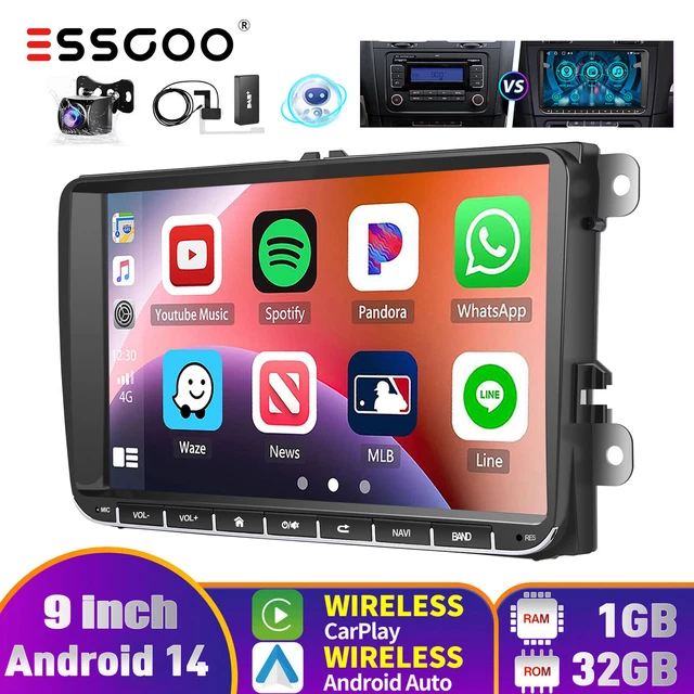 AUTORADIO CARPLAY ANDROID 12 MIK Kam RDS GPS Navi Für Opel Astra J