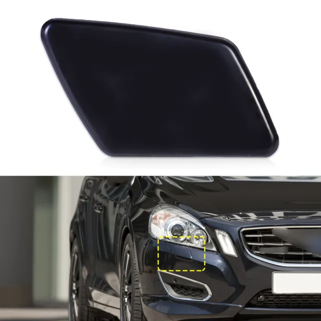 Front Right Bumper Headlight Washer Jet Nozzle Cover Cap Fit For Volvo S40 V50