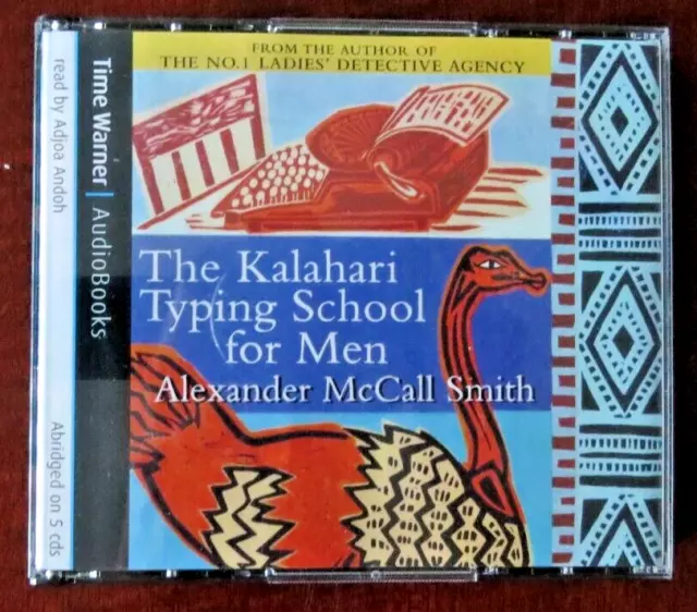 THE KALAHARI TYPING SCHOOL FOR MEN by ALEXANDER McCALL SMITH 5CD AUDIO BOOK 6 HR