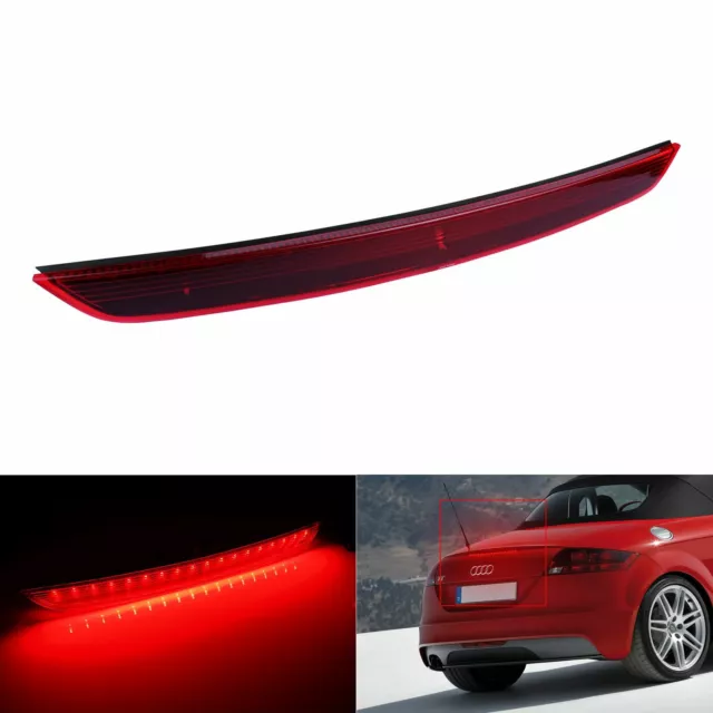 Lentille Rouge Troisième Feux Arrière LED Freinage Lampe Pour Audi TT 8J 2006-14