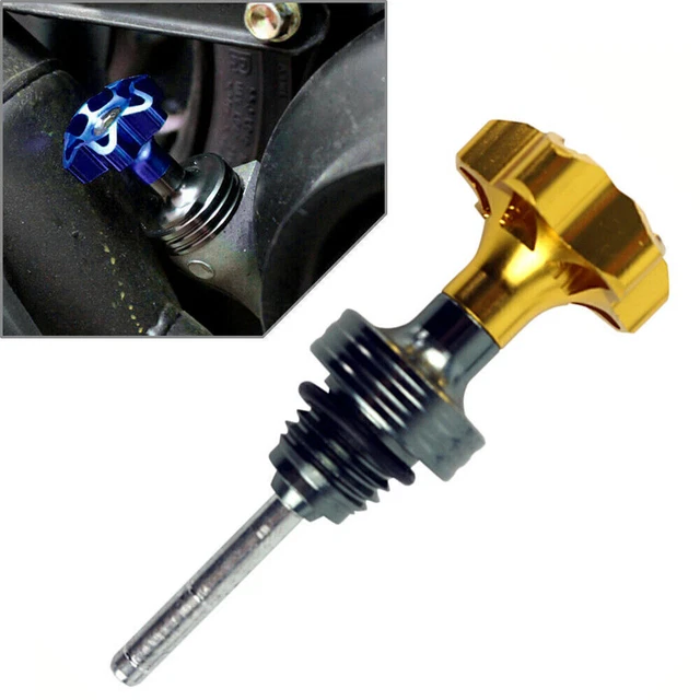Gold Motorcycle Engine Oil Tank Dipstick For 125cc ATV Pit Dirt Bike Go Kart