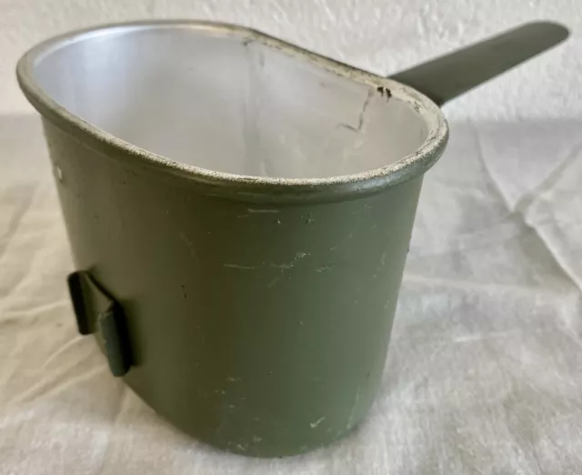 German Bundeswehr Military Issue Aluminium Canteen Mug Cup with Folding Handle 2