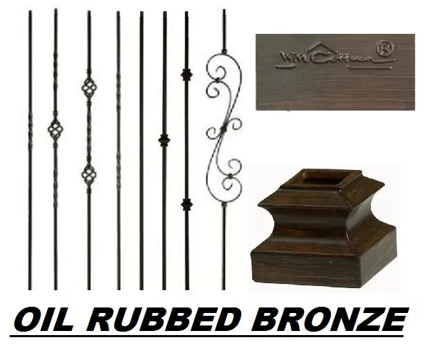 Iron Balusters Iron Spindles Metal Stair Parts Hollow Oil Rubbed Bronze