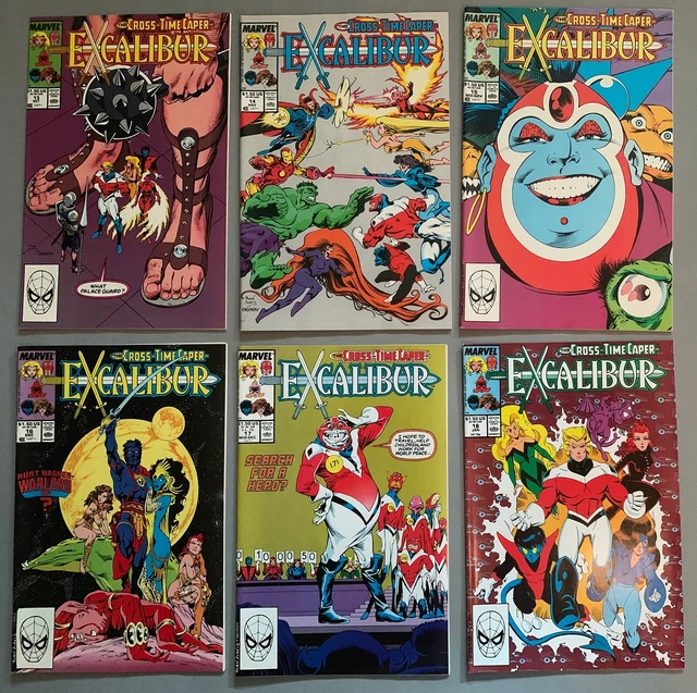 Excalibur #13, 14, 15, 16, 17 & 18 Chris Claremont & Alan Davis-Cross Time Caper