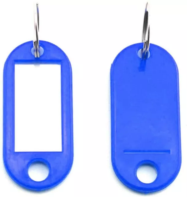 Vdl Plastic Key Tags Keyring Id Label Fob Choose Your Own Colour 3