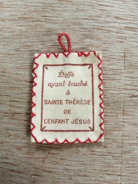 2418/3 OLD CARD RELIQUAIRE SAINTE THERESE ()a