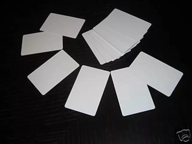 1000 Blank PVC Plastic Photo ID White Credit Card 30Mil