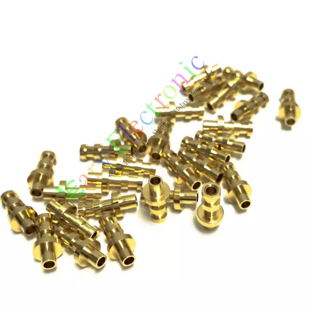 100pc copper plated gold Turret Lug for 2MM Fiberglass Terminal Tag Board Amps