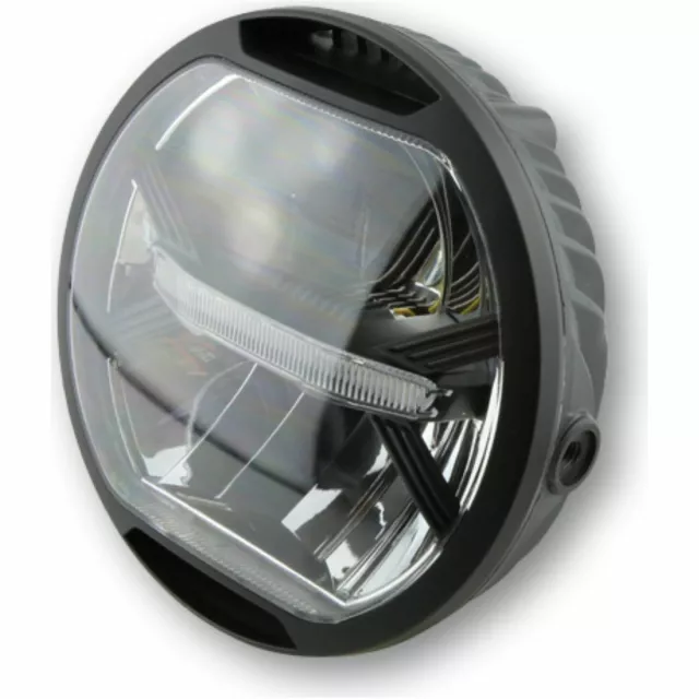 LED Hauptscheinwerfer THUNDERBOLT mit Standlicht schwarz KOSO main headlight