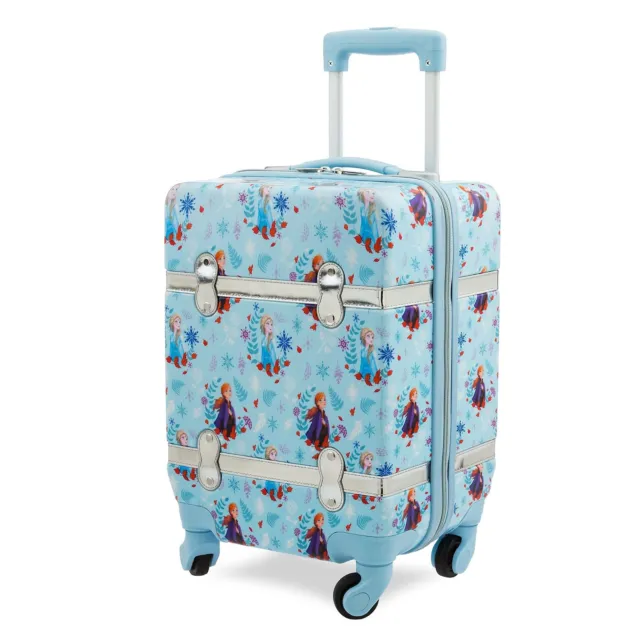 Disney Anna and Elsa Rolling Luggage Frozen 2 Extendable Handle Kids Suitcase