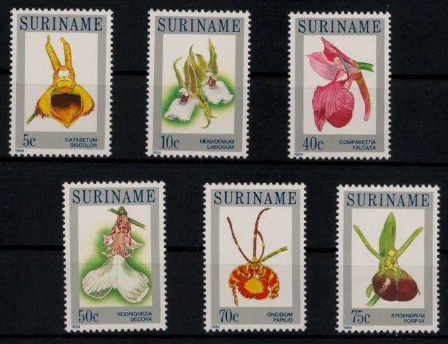 Surinam; Orchideen 1984 kpl. **