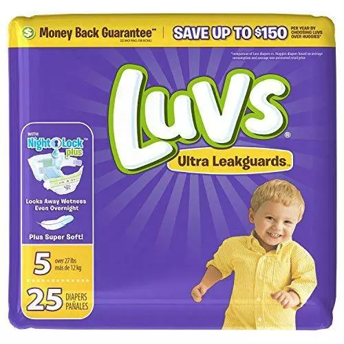 Luvs Ultra Leakguards, Stage 5 Disposable Diaper, 25 Ct