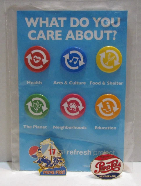 Pepsi Cola Pins: Pepsi Fest 2003, Birthplace of Pepsi, Pepsi Refresh Project