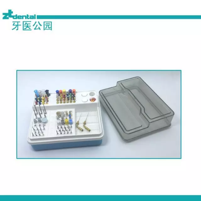 Dental Endo Box Autoclavable plastic Composition 91 holes+ 4 small wells + 1 pan
