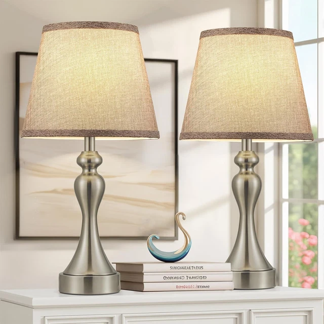 Suright Lampada Da Comodino Touch Con USB - Dimmerabile, Moderna E Super Pratica