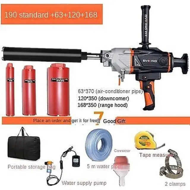 Drilling Machine Hand-held Vertical 220V2600W Air Conditioning Drilling Machine