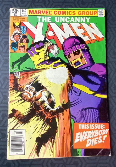 UNCANNY X MEN 142 MARVEL COMICS February 1981 NEWSSTAND VARIANT DAYS FUTURE PAST