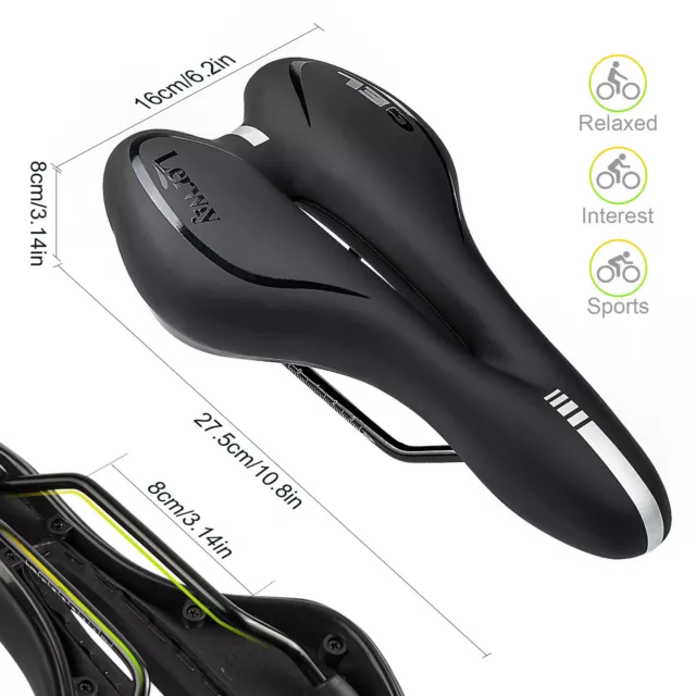 Cycling Bike Seat Sporty MTB Road  Bike Saddle Seat Comfort Soft Pad Trek Bike