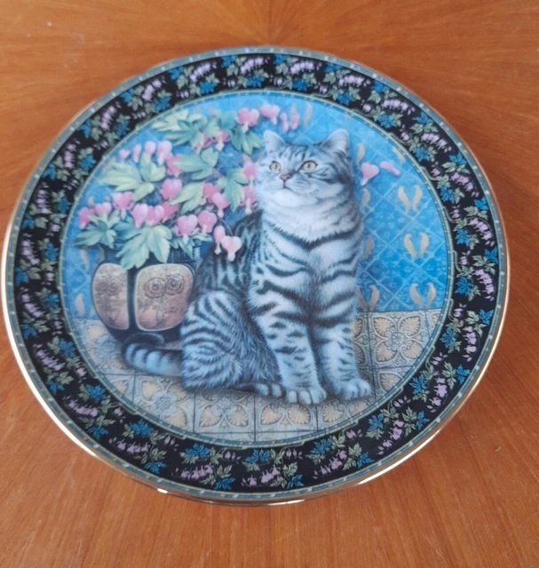 ROYAL DOULTON LESLEY Anne Ivory Cats On Minton Tiles Plate Mintaka And