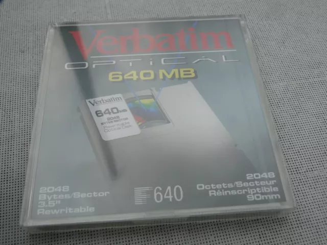 Verbatim Magneto Optical Disc 640 MB 3,5" NOS