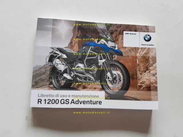 BMW R 1200 GS Adventure 2014 manuale uso manutenzione originale italiano