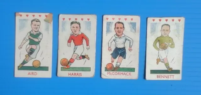 Kiddys Favourites-Popular Players Football (Hearts)1950-# 4 Cards