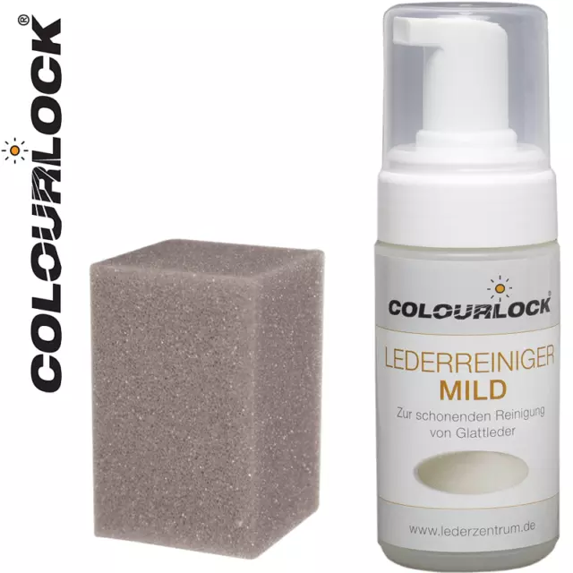 COLOURLOCK Lederreiniger mild Glattleder Reiniger mit Schwamm 125ml