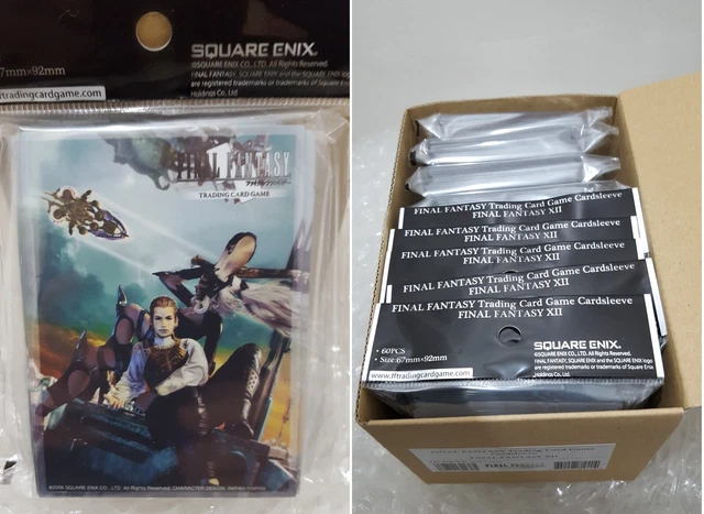 Final Fantasy XII Trading Card Game Fran & Balthier Box of 10 packs 600 Sleeves.