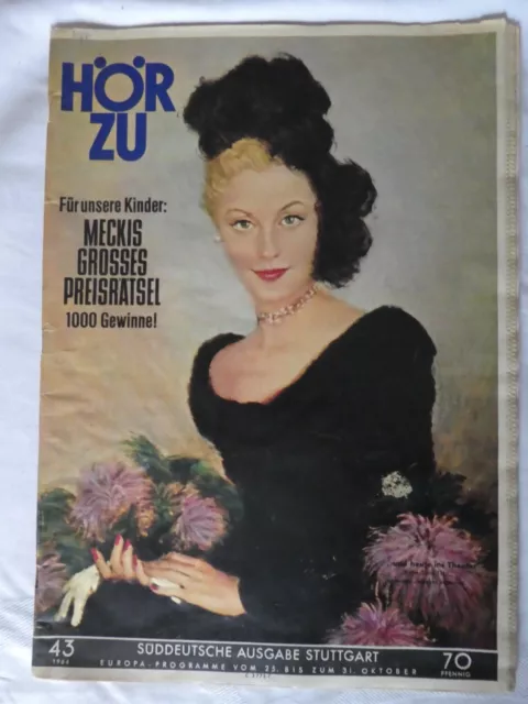 HÖRZU Heft 43 Oktober 1964 Fernsehzeitschrift Zeitschrift Magazin