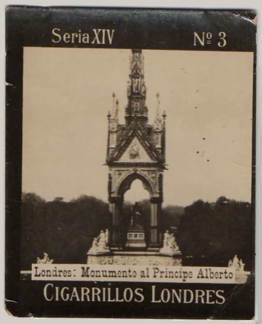 1900s Uruguay Photo Tobacco Card - Cigarrillos Londres S14 #3 Albert Memorial