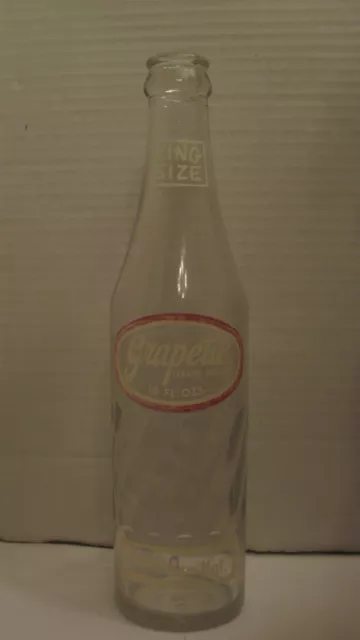 10 Oz Grapette King Size Thirsty Or Not Grape Soda Bottle.... Camden, Arkansas