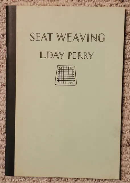 Libro vintage tejido de asiento de L. Day Perry 1940 tercera edición