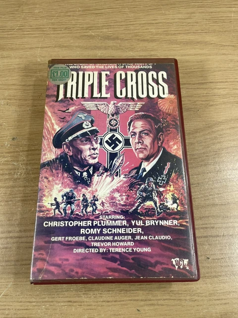 Triple Cross Vhs Pal Pre Cert Big Box Ex Rental Christopher Plummer 24