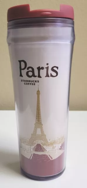 Starbucks Tumbler Travel Mug Paris France 2004 12 oz Eiffel Tower