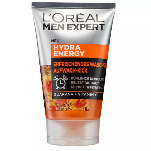 100ml Loreal Men Expert Waschgel Hydra Energy Aufwach-Kick kühlende Reinigung