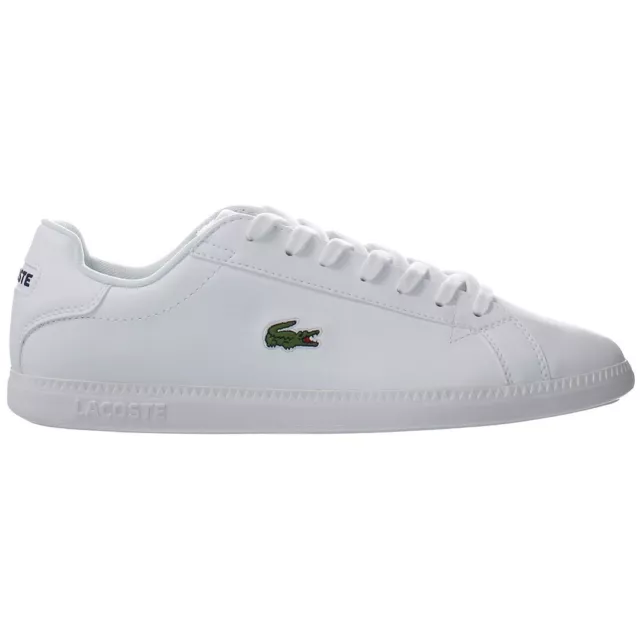 Lacoste Graduate BL 1 SMA LaceUp White Smooth Leather Men Trainers 37SMA0053 21G