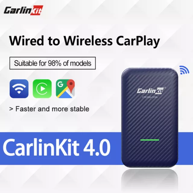 Carlinkit 4.0 Car Player for Wired to Wireless CarPlay Box Android Auto Dongle