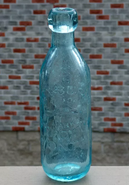 Antique Toronto, Ontario blob top tall soda bottle 'BEAVER - BURNS' FREE SHIP! 3