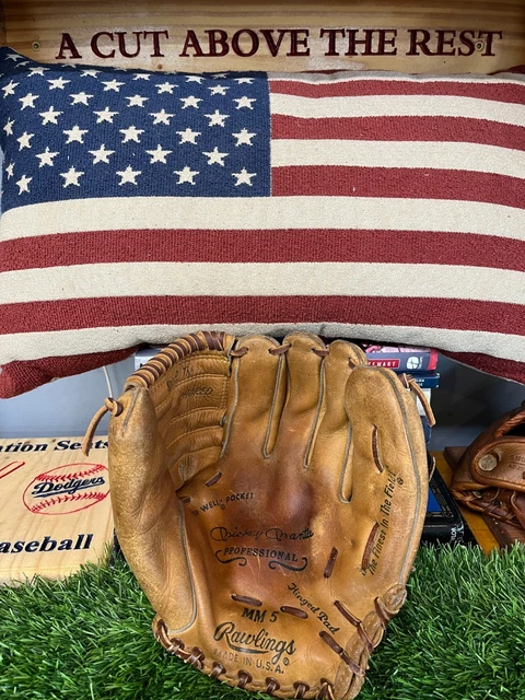 Gant De Baseball Vintage Rawlings Mickey Mantles MM5 Pour Lanceur Gaucher - Années 50, Occasion
