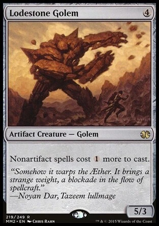 MTG Magic the Gathering Lodestone Golem (219/265) Modern Masters 2015 NM