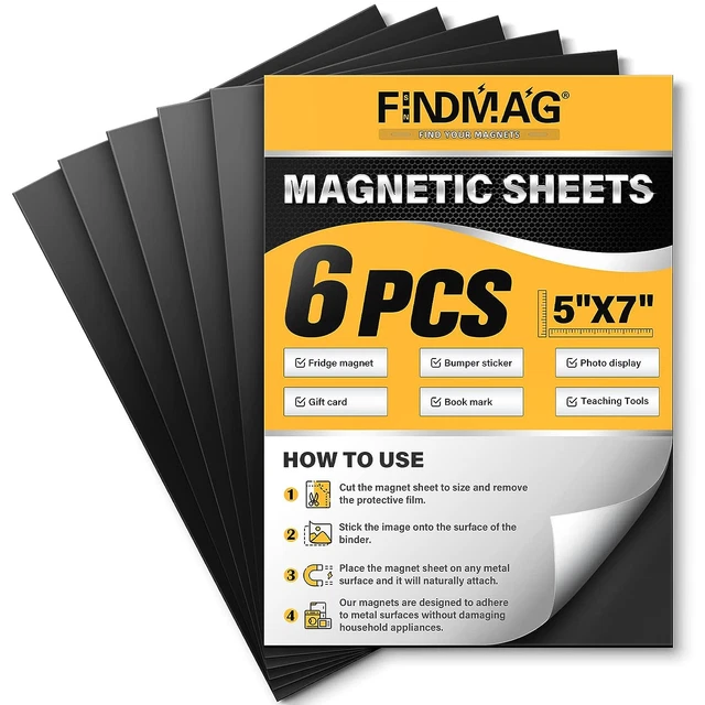 Magnetic Sheets with Adhesive Backing Cut and Customize Flexible Self Adhesive M