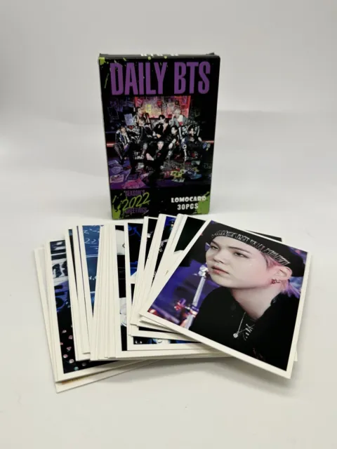 Daily BTS Photo Lomo Cards Set 30 KPop Taehyung JK Army Seasons Greetings 2022