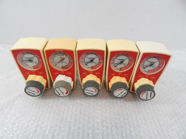 Lot Of 5 Precision Medical Pm3100 Vacuum Regulator Qty-5