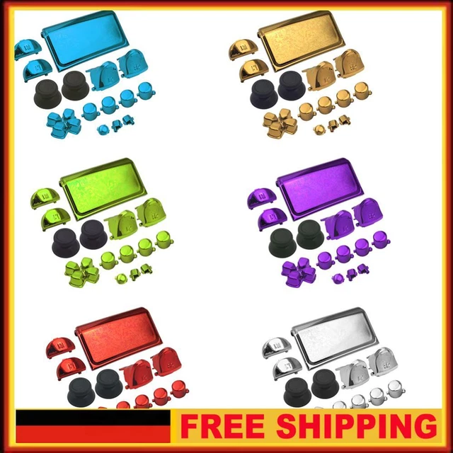 FULL SET BUTTON Replace ABXY Buttons Kit for PS4 Slim Game Controller ...