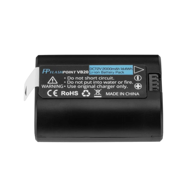 Flashpoint Lithium-Ion Battery for Zoom Lion Mini Flash (7.2V, 2000mAh) VB20