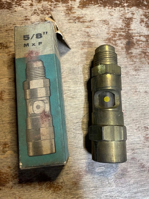 Allin 207 Liquid Eye 5/8" M x F  Positive Sealing Indicator  NOS USA Tool